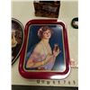 Image 3 : 2 VINTAGE COCA COLA AND PEPSI TRAYS WITH BOX OF DALMATION FIGURES