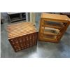 Image 8 : WOOD SHELF AND SLAT ENDTABLE