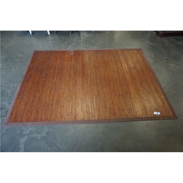 WOOD SLAT OUTDOOR MAT 63 INCHES WIDE