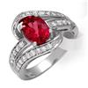 Image 1 : Ring 1.61 ctw Pink Tourmaline & Diamond 14K Gold