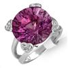 Image 1 : Ring 6.12 ctw Amethyst & Diamond 14K White Gold Jewelry