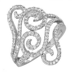 Fine Jewelry Ring 0.76 ctw Diamond 14K White Gold