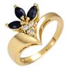Image 1 : Ring 0.46 ctw Blue Sapphire & Diamond 14K Gold Jewelry