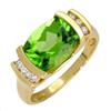 Image 1 : Ring 2.72 ctw Peridot & Diamond 14K Yellow Gold Jewelry