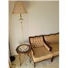 Image 2 : Antique Couch & Chair with side table & lamps