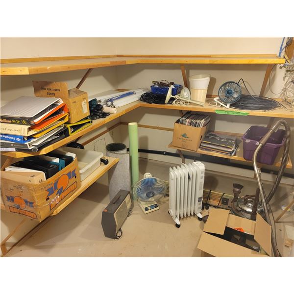Space Heaters - Fluorescent Bulbs - Gloves - Binders - Fans - Records - Vacuum