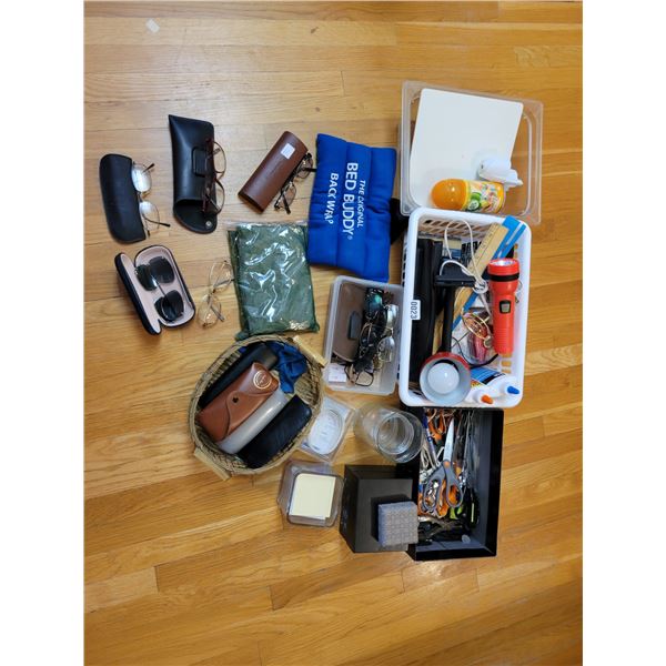 Miscellaneous Office Supplies - Glasses - Boxes etc...