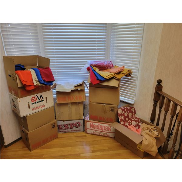 12 Boxes Of Linen Assorted Colors