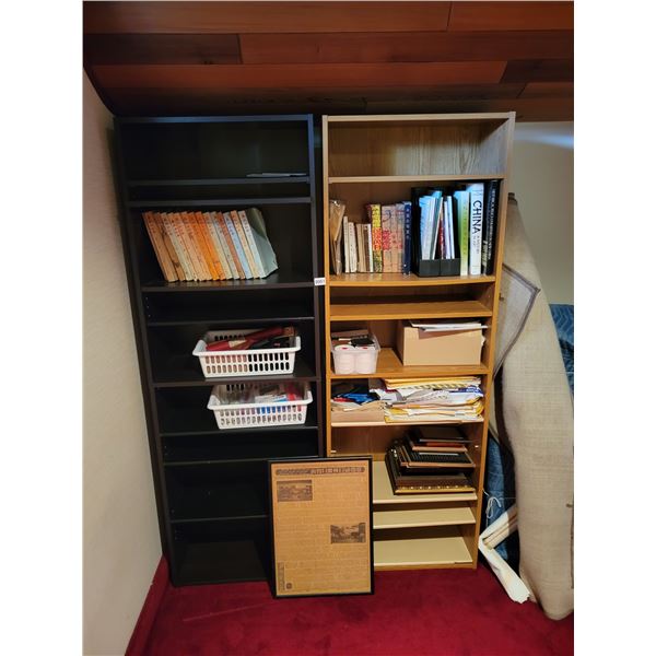 2 Shelves & Books
