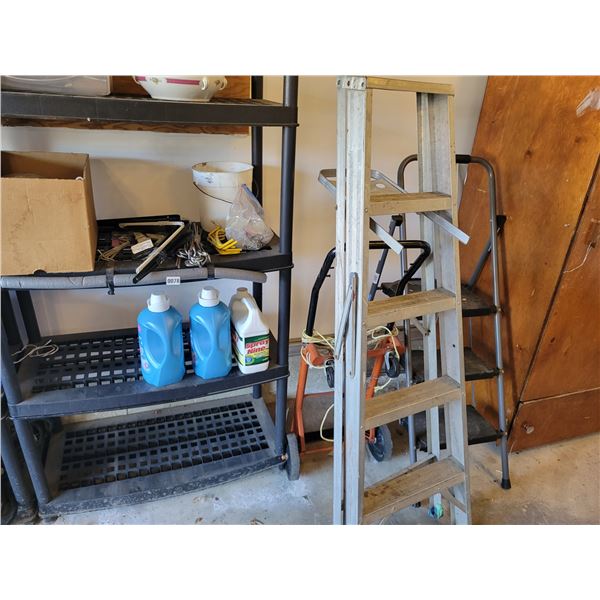 Ladders - Dolly - Fabric Softener - Misc. Garage Supplies