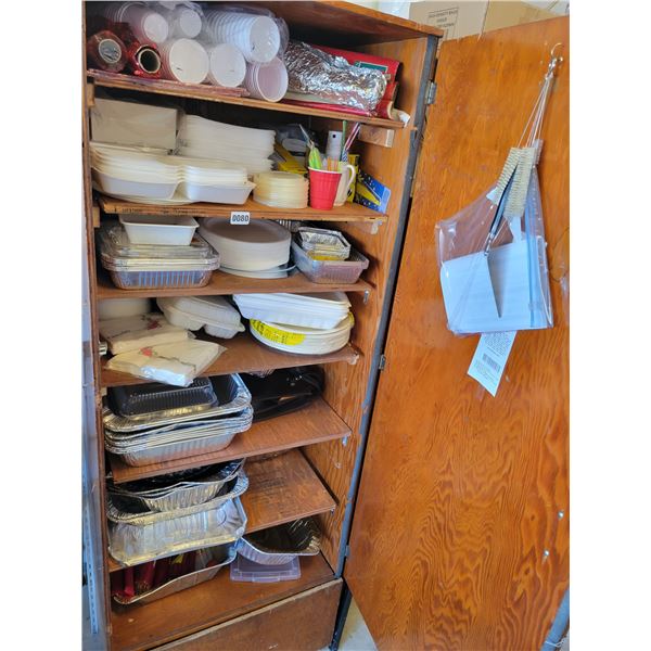Large Cupboard with Trays - Cups - Plates etc...
