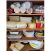 Image 2 : Large Cupboard with Trays - Cups - Plates etc...