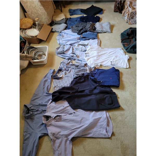 Assorted Men's Brand Name Clothing - Small & Medium