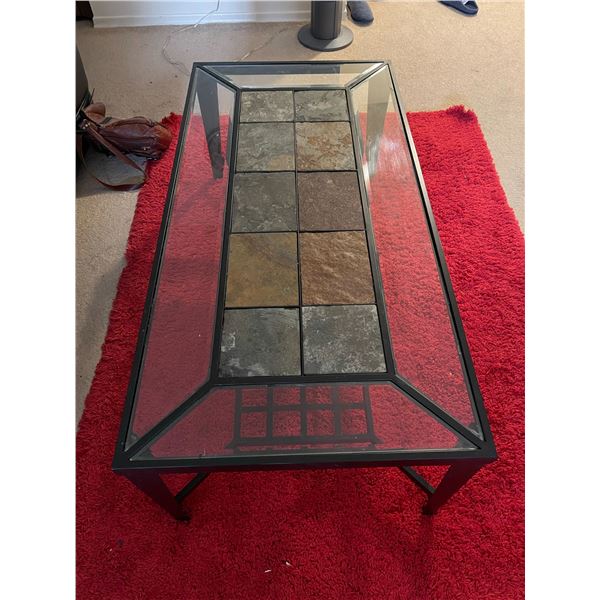 Glass & Stone Tile Coffee Table