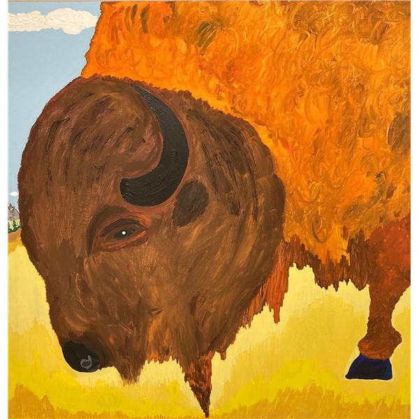 Acrylic Buffalo Painting