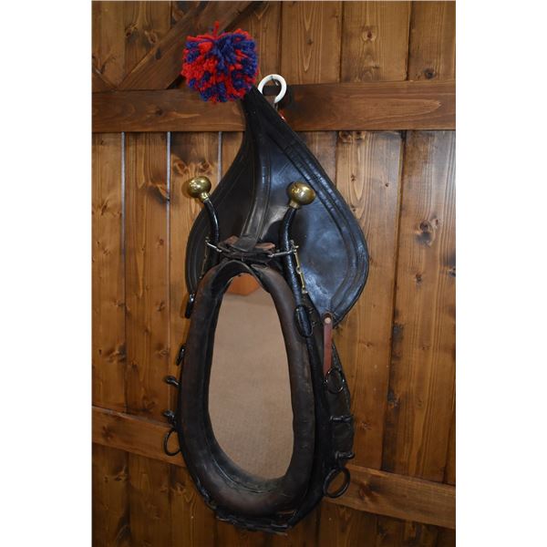 Antique Vintage Horse Collar Mirror