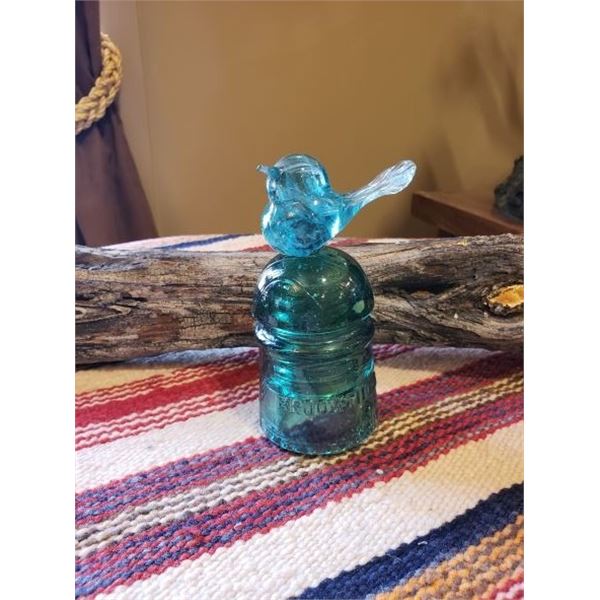 Glass Insulator Bird