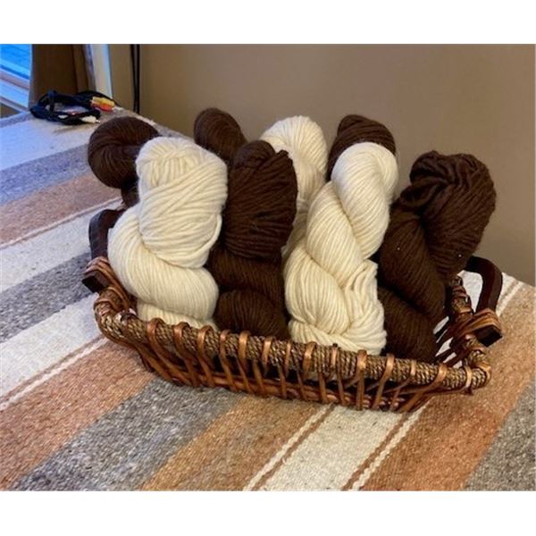 9 Skeins of Alpaca Yarn