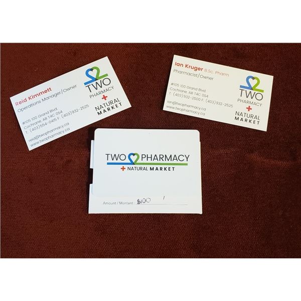 Two Pharmacy Gift Certificate