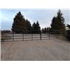 Image 1 : Two 16’ High Hog Gates, custom made in powder coated black for Austech