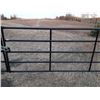 Image 2 : Two 16’ High Hog Gates, custom made in powder coated black for Austech