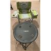 Image 1 : Coleman XL Director’s Camp Chair and Portable Camp Drink Table