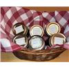 Image 1 : Assortment of Fruit Jams and a Jar of Pickled Beets