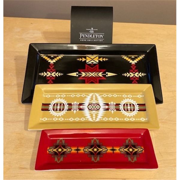 3 Pendleton Serving Trays