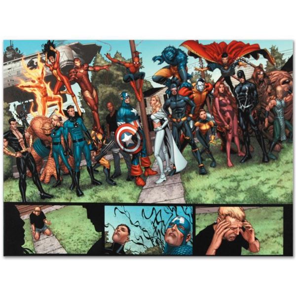 Marvel Comics "New Avengers #8" Numbered Limited Edition Giclee on Canvas by Steve McNiven with COA.