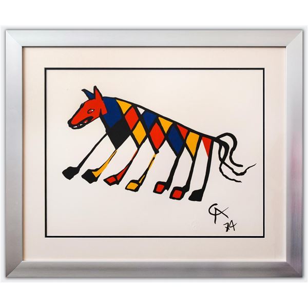 Alexander Calder- Lithograph on Arches Paper "Flying colors - Beastie"