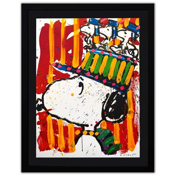 Tom Everhart- Hand Pulled Original Lithograph "Why I don't Wear Hats"