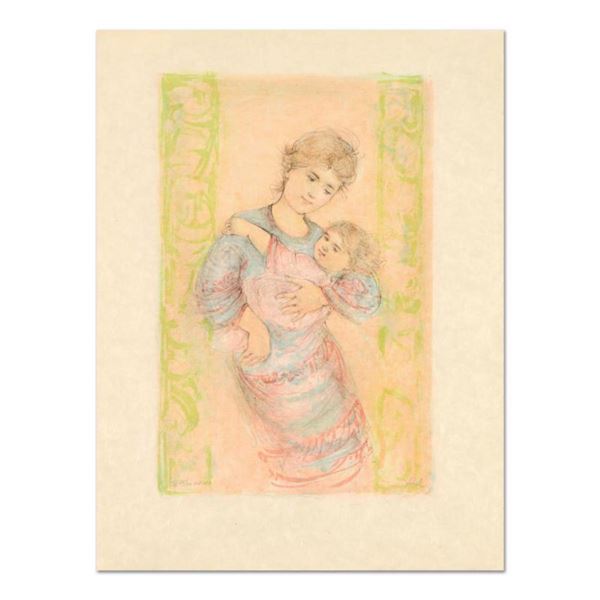 Edna Hibel (1917-2014), "Fair Alice and Baby" Limited Edition Lithograph on Rice Paper, Numbered and