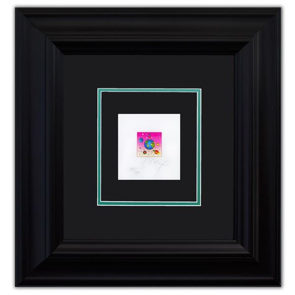 Peter Max- Original Lithograph "Cosmic Runner with planets (Mini)"