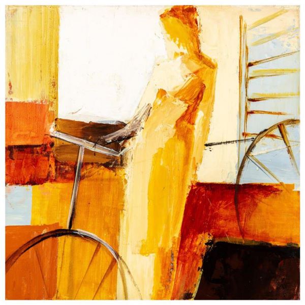 Adriana Naveh, Original Acrylic Painting on Wood Box, Hand Signed with Letter of Authenticity