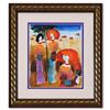 Image 1 : Moshe Leider, Framed Original Mixed Media Watercolor Painting, Hand Signed with Letter of Authentici
