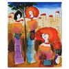 Image 3 : Moshe Leider, Framed Original Mixed Media Watercolor Painting, Hand Signed with Letter of Authentici