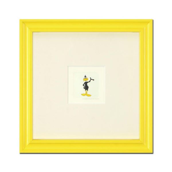 "Daffy Duck" Framed Limited Edition Etching with Hand-Tinted Color and Numbered.