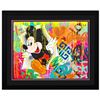 Image 1 : Nastya Rovenskaya- Original Mixed Media on Paper "Surprise by Mickey Mouse"