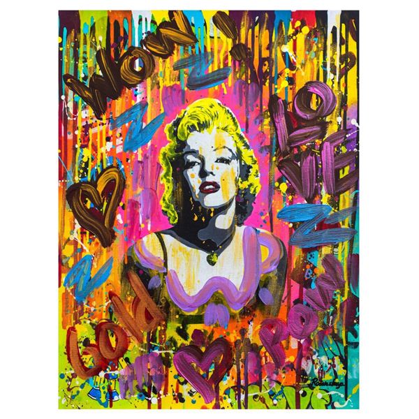 Nastya Rovenskaya- Mixed Media "Pink Marilyn"