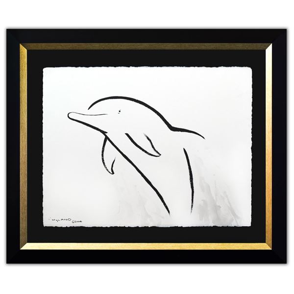 Wyland- Original Sumi Ink Painting "Dolphin"