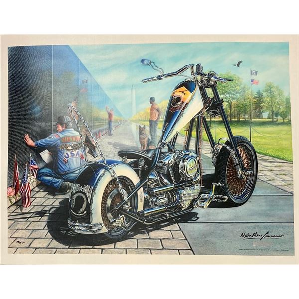 Marc Lacourciere- Original Giclee on Canvas "Vietnam Wall"