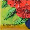 Image 2 : Yana Korobov, "Song of Beauty" Original Acrylic Painting on Canvas, Hand Signed with Letter Authenti