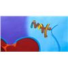 Image 3 : Peter Max- Original Mixed Media "Two Hearts as One"