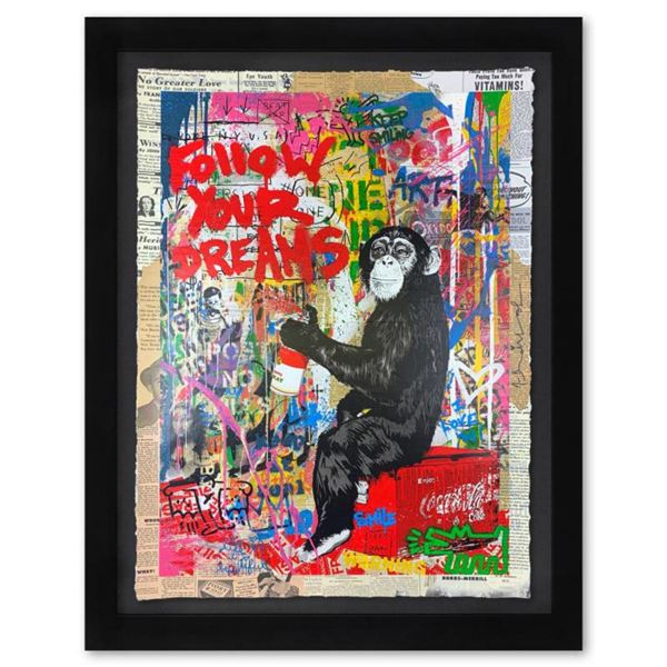 Mr. Brainwash, "Iconic" Framed One-of-a-Kind Mixed Media, Numbered 1/1 Inverso and Hand Signed with 
