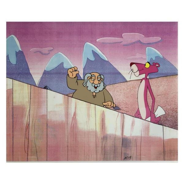 Original Production Cel from the Animated Classic, "The Pink Panther", with Letter of Authenticity.