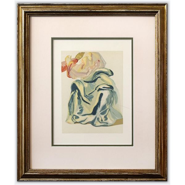 Salvador Dali- Original Color Woodcut on B.F.K. Rives Paper "Paradise 30"