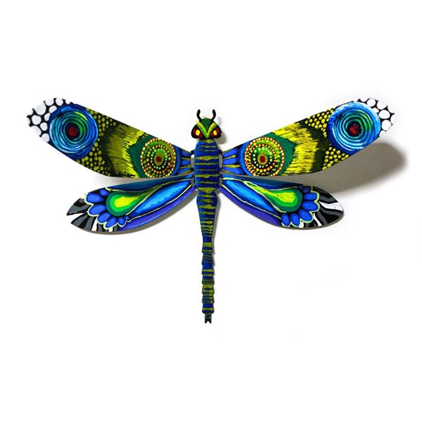 Patricia Govezensky- Original Painting on Cutout Steel "Dragonfly CXXIV"