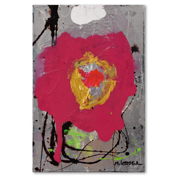 Moshe Leider, Original Mixed Media Painting on Canvas, Hand Signed with Letter of Authenticity.