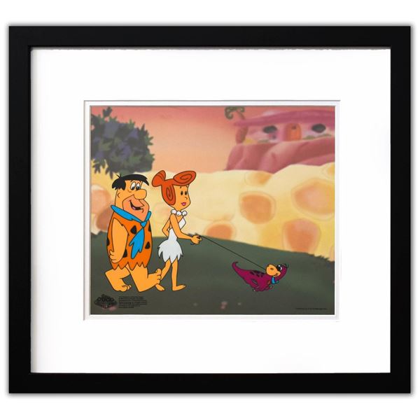 HANNA-BARBERA- Sericel "The Flintstones Walking Dino"