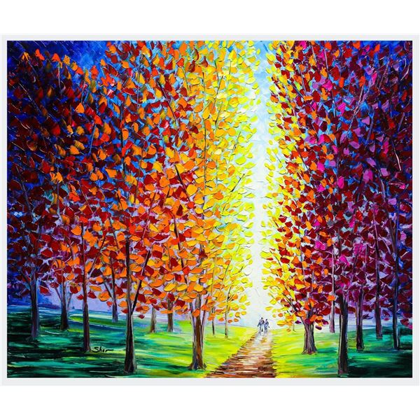 Svyatoslav Shyrochuk- Original Oil on Canvas "End of the Park"